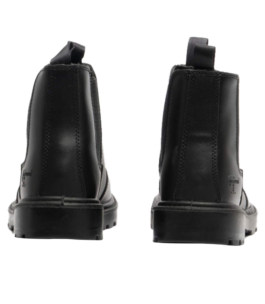 Mens Grinder Safety Twin Gusset Leather Dealer Boots Black Grafters-2