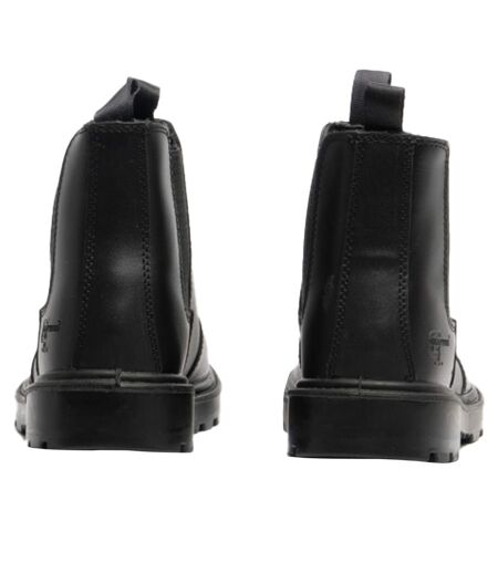 Mens Grinder Safety Twin Gusset Leather Dealer Boots Black Grafters
