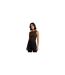 Womens/ladies Crystal Slim Tank Top Brown Levis-1