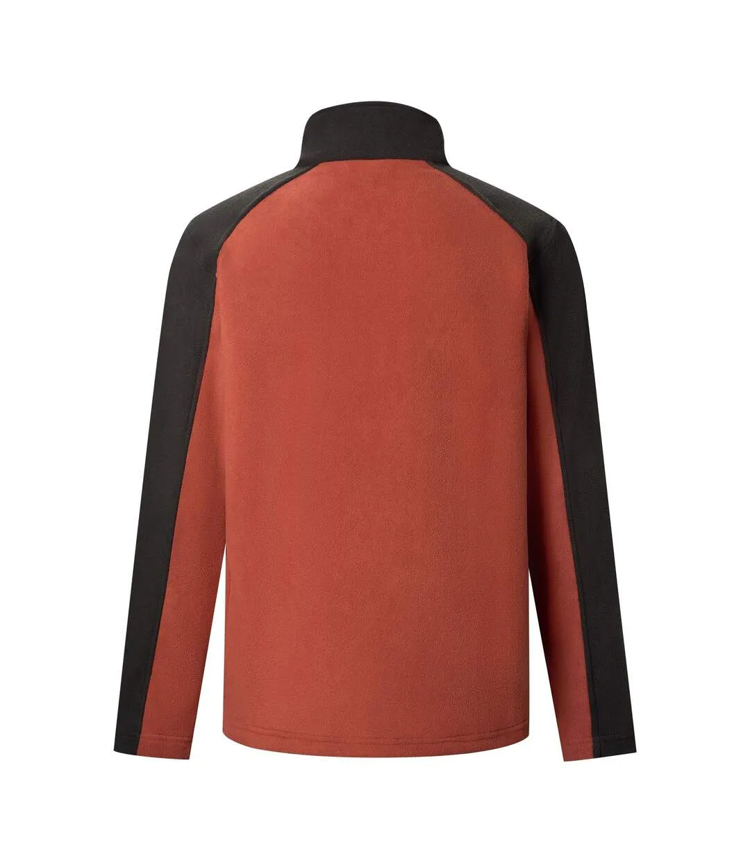 Great Outdoors Mens Hedman Ii Two Tone Full Zip Fleece Jacket Burnt Henna Black Regatta-3