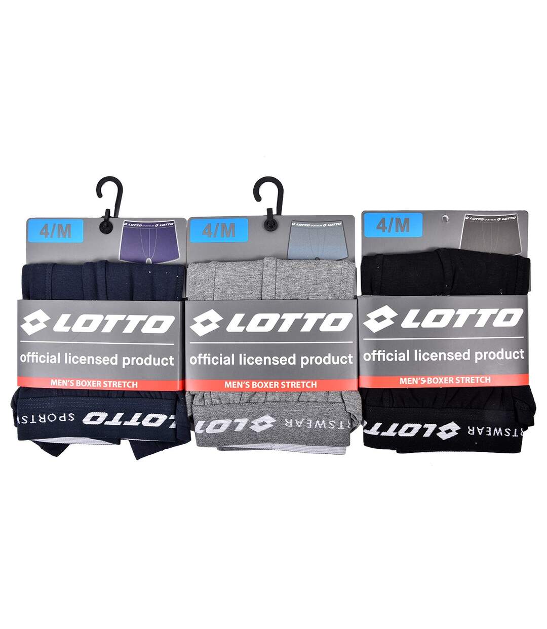 Boxer homme LOTTO Pack de 3 Boxers 1118