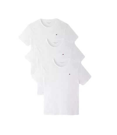 Lot de 3 t-shirts blanc homme tommy hilfiger 03576 - l