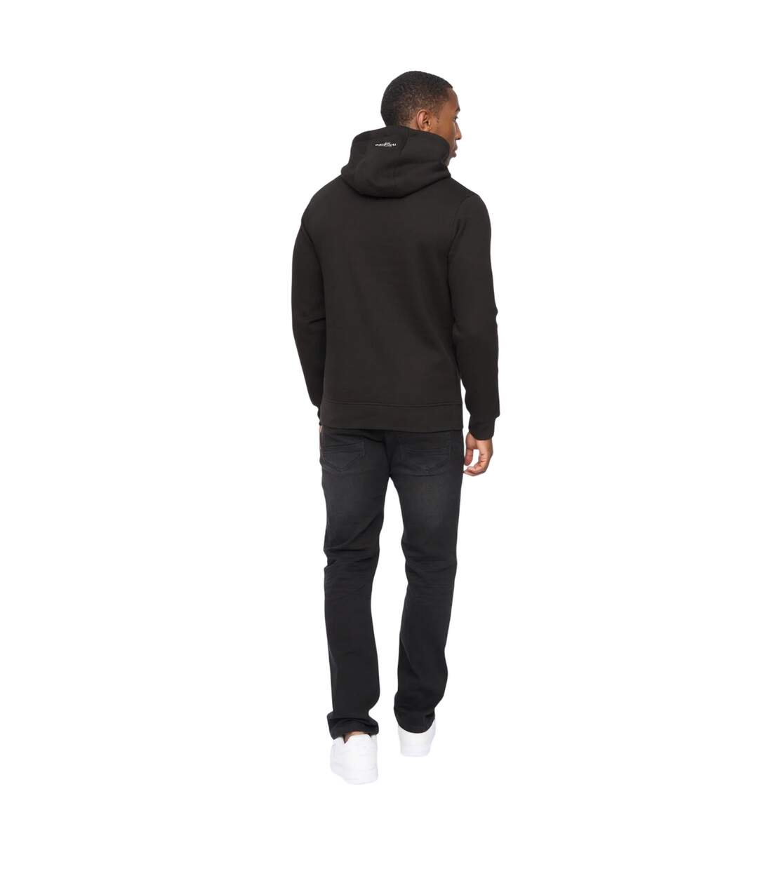 Mens Carrimoore Hoodie Black Crosshatch-3