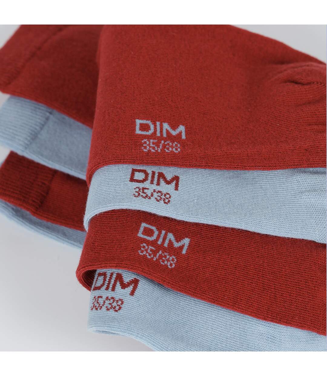 Lot de 2 Paires de Mi-Chaussettes Basique Coton-3