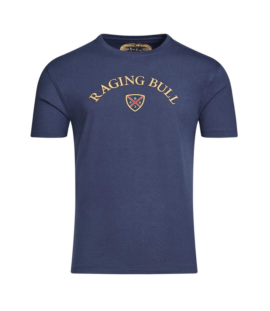 T-shirt homme bleu marine Raging Bull-1