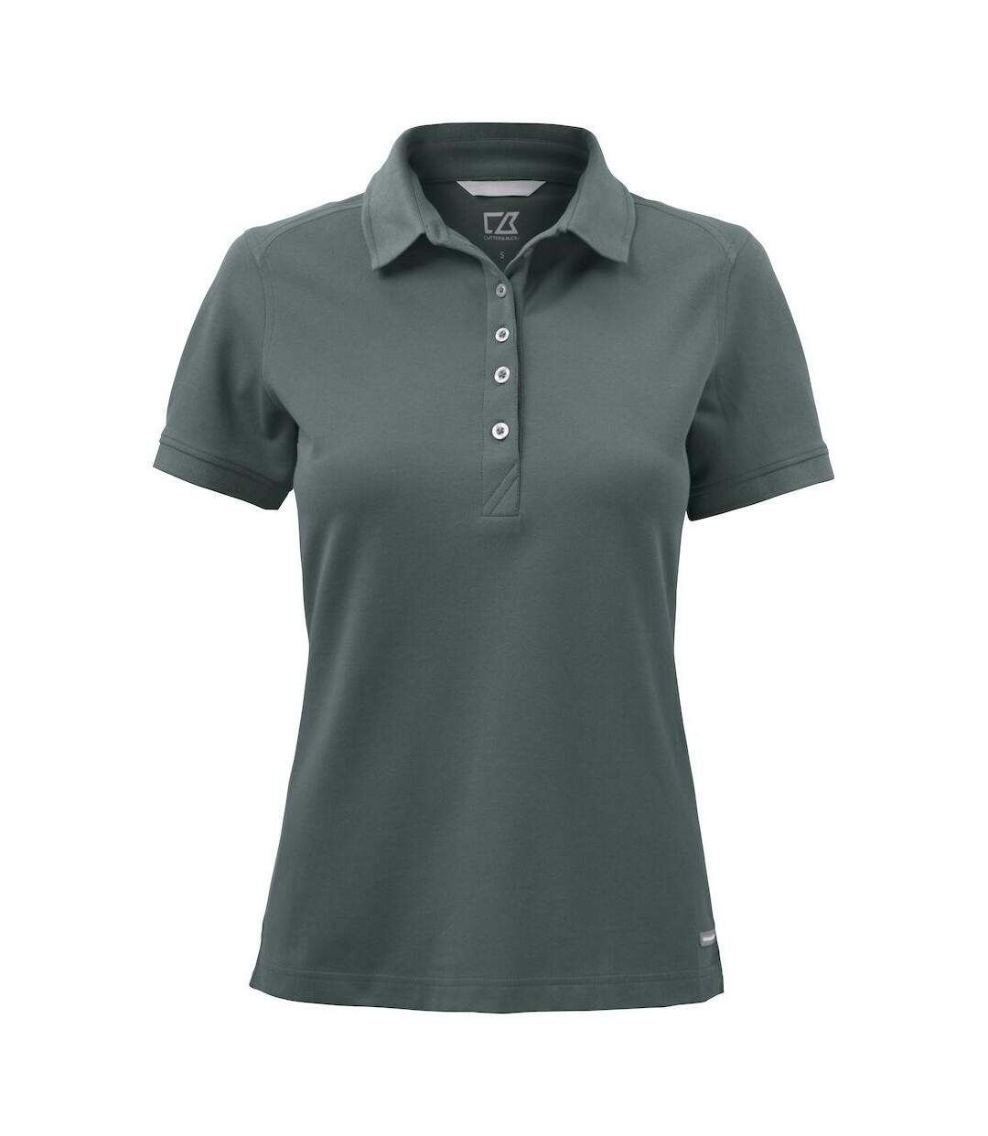 Womens/ladies Advantage Polo Shirt Anthracite Cutter & Buck-2