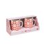 Coffret 2 Mugs en Porcelaine Chachapop 36cl Rose-3