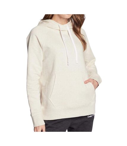 Sweat à capuche Beige Femme Under Armour Rival - M