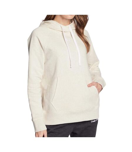 Sweat à capuche Beige Femme Under Armour Rival - M