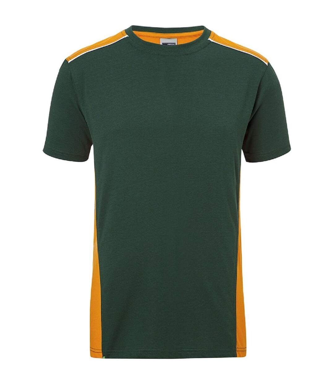 T-shirt de travail manches courtes - Homme - JN860 - vert foncé