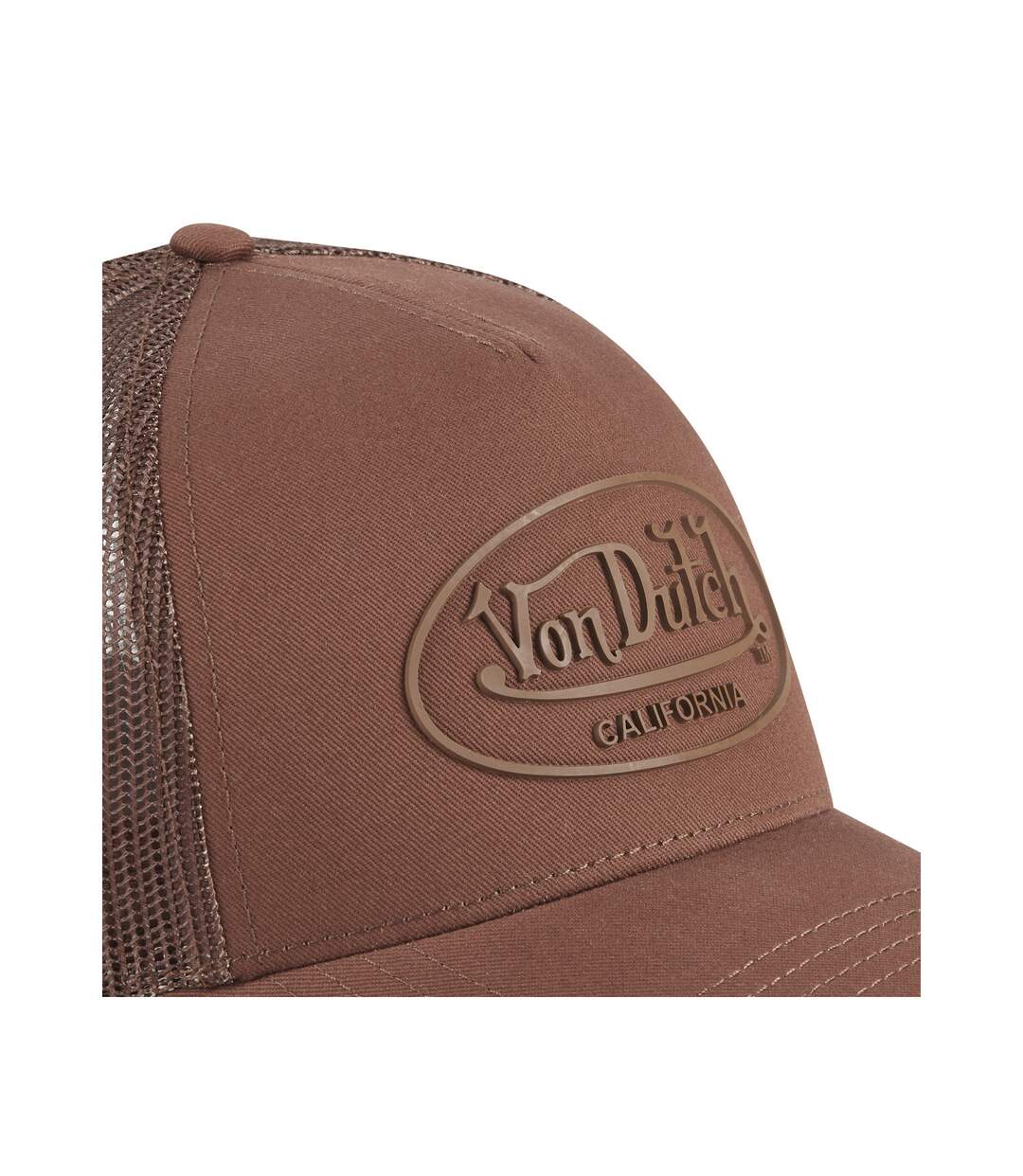 Casquette baseball avec filet en sergé de coton et patch Rubber Logo Vondutch-3