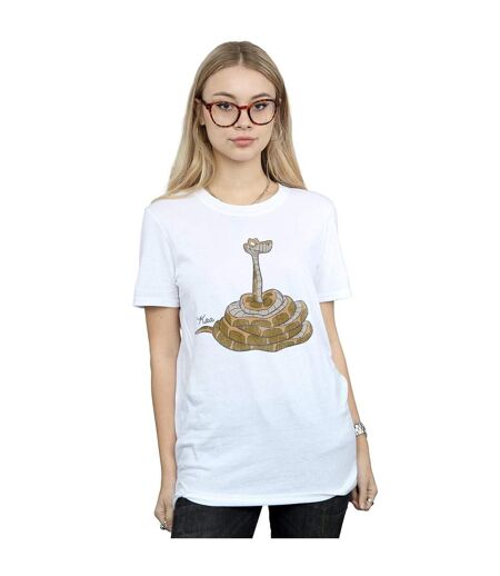 Disney Femme/Les femmes Le livre de la jungle - T-shirt classique Kaa en coton pour homme (Blanc) - UTBI28329