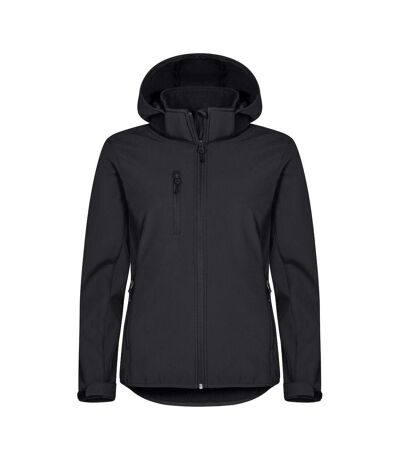 Womens/ladies classic soft shell jacket black Clique