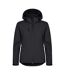 Womens/ladies classic soft shell jacket black Clique-1
