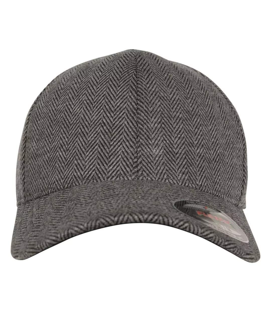 Casquette De Baseball Noir Gris Chiné Flexfit-1