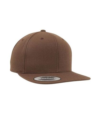Yupoong Mens The Classic Premium Snapback Cap (Tan) - UTRW2886