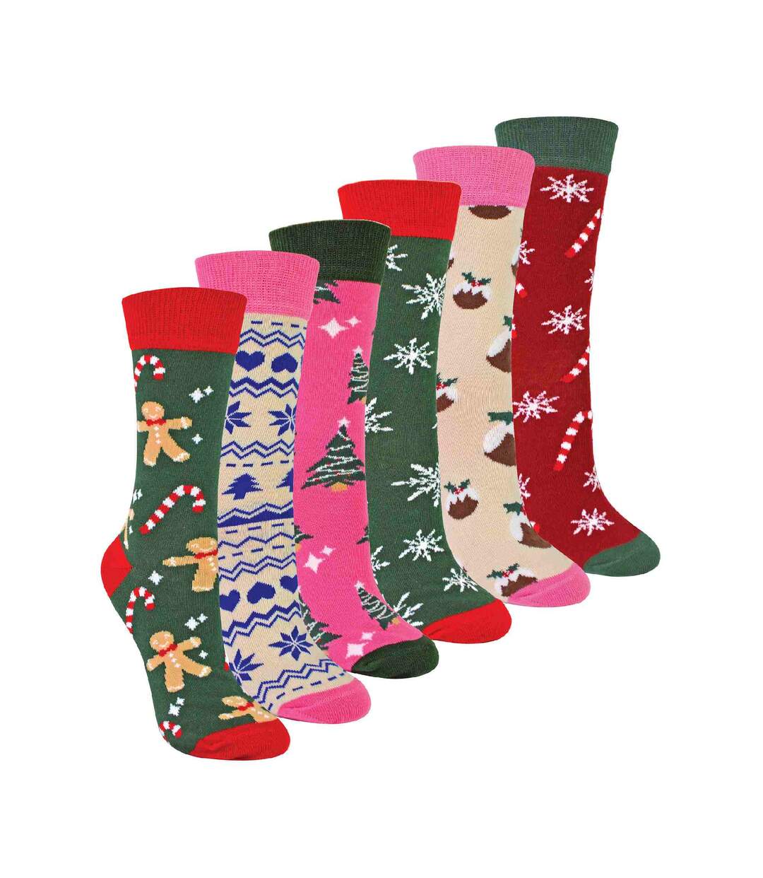 Ladies Novelty Festive Christmas Socks-1