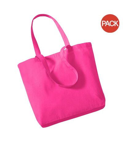 Lot de 2  16 litres taille unique fuchsia Sac de courses Westford Mill