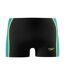 Mens Hyperbloom Splice Swim Shorts Black Turquoise Speedo-1