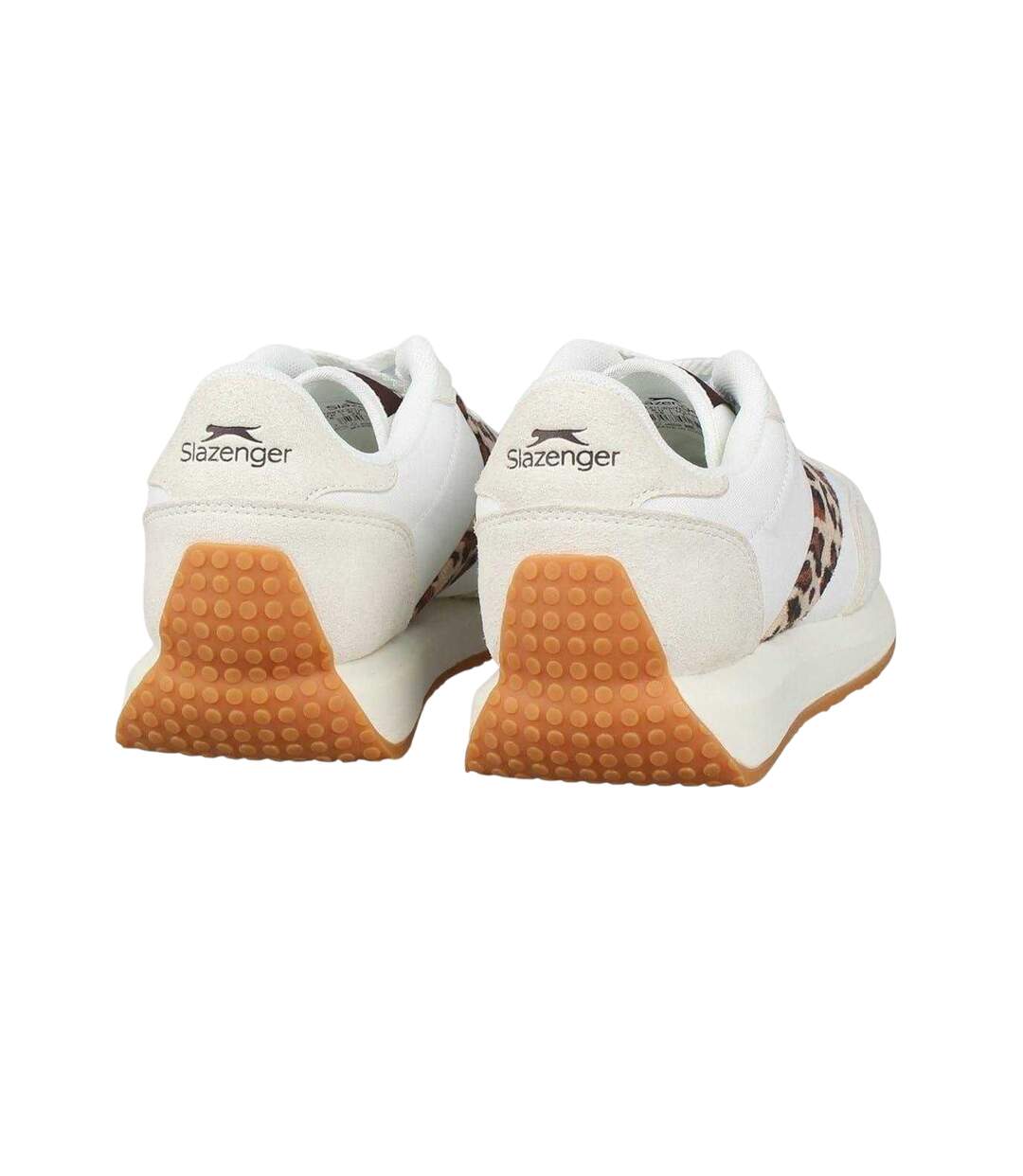 Baskets Slaz Lyon Classic Femme Blanc Beige Noir Slazenger-2