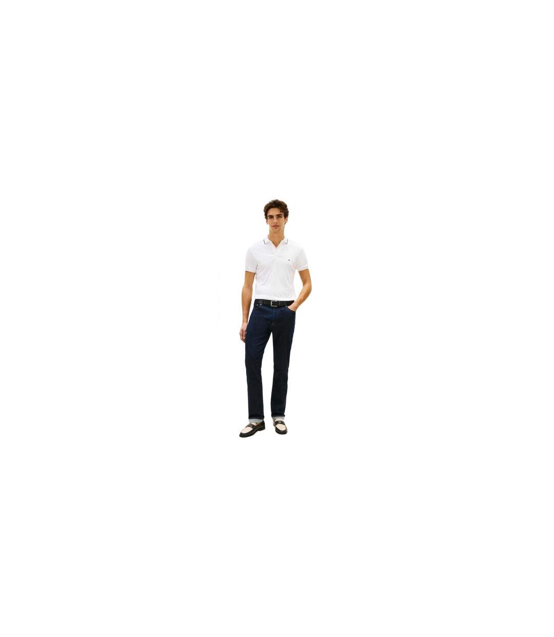 Polo Homme Blanc Tommy Hilfiger-1
