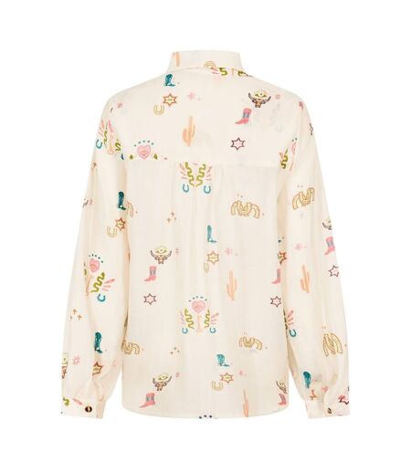 Womens/ladies Embroidered Logo Shirt Multicoloured Never Fully Dressed