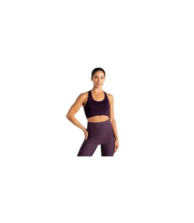Womens/ladies Dont Sweat It Ii Sports Bra Deep Plum Dare 2B