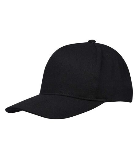 Unisex Adult Onyx Aware Recycled 5 Panel Baseball Cap Solid Black Elevate NXT