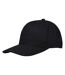 Unisex Adult Onyx Aware Recycled 5 Panel Baseball Cap Solid Black Elevate NXT-4