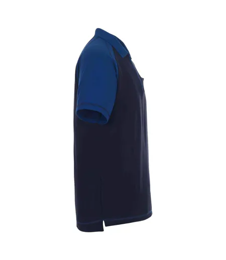 Polo Image Bianco Homme Bleu Marine Bleu Roi Mascot