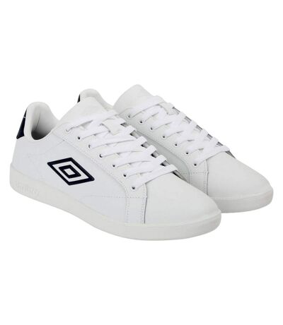 Mens cheetham trainers white/dark navy Umbro