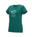 T-shirt Extensible Manches Courtes Motif/style Rivage Fingal Femme Vert Sarcelle Imprimé Graphique Regatta-3