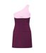 Robe Courte 1 Épaule Avatar Femme Violet Head-2