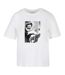 T-shirt Motif/style Lèvre Tatouée Femme Blanc Miss Tee-3
