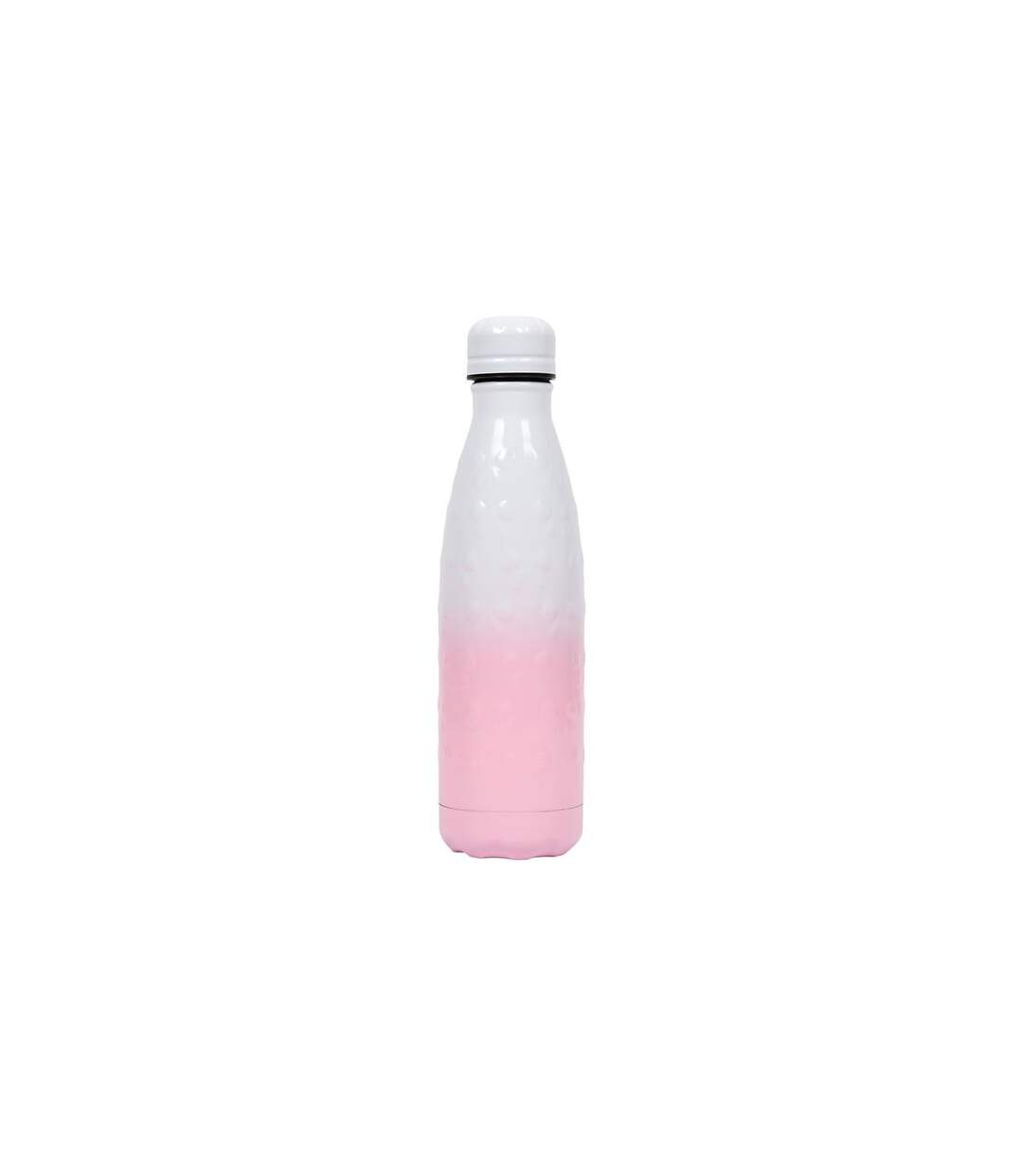 Bouteille Isotherme Embossée Nœuds 50cl Rose & Blanc-1