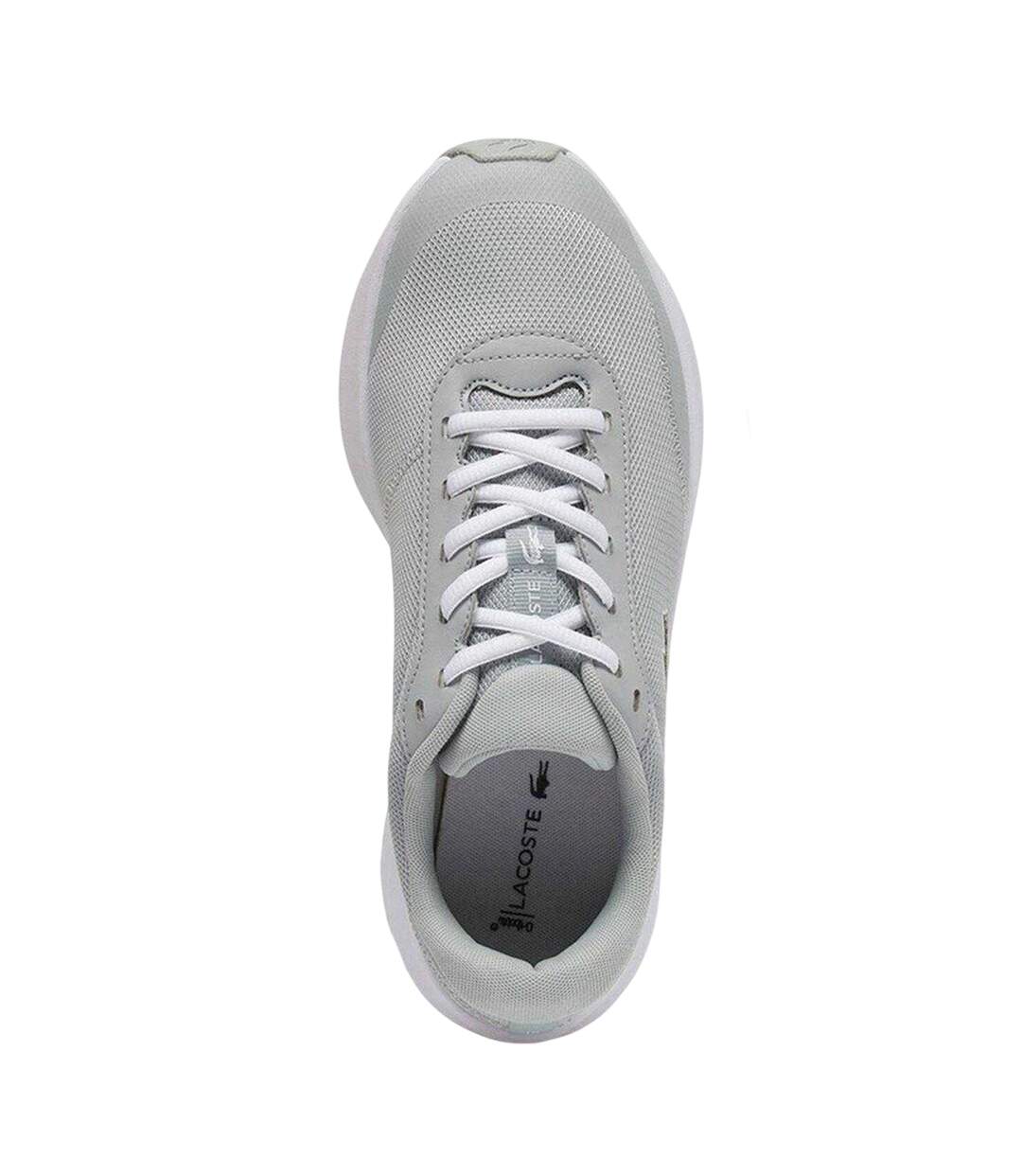 Mens Neo Runbase Mesh Cushioned Trainers Grey White Lacoste-2