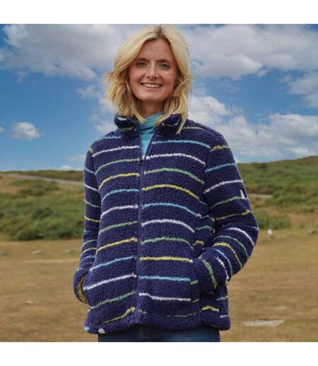Veste Polaire Femme Blau Marine Vert Lazy Jacks