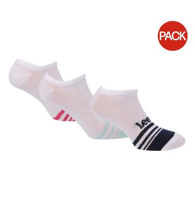 Socquettes Style À Rayures Femme Blanc Lee