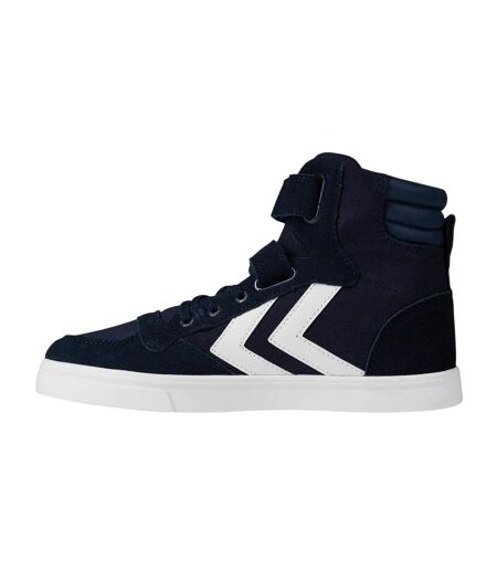 Baskets Motif/style Rayures À Chevrons Stadil Femme Bleu Marine Hummel