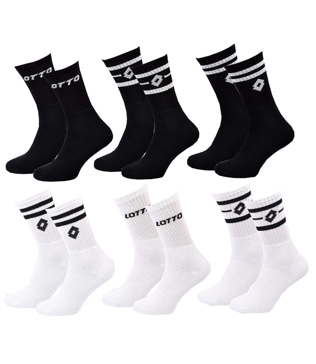 Chaussettes Homme LOTTO Pack de 6 paires TENNIS 2414