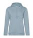 Sweat À Capuche Inspire Femme Bleu Gris B&C-1