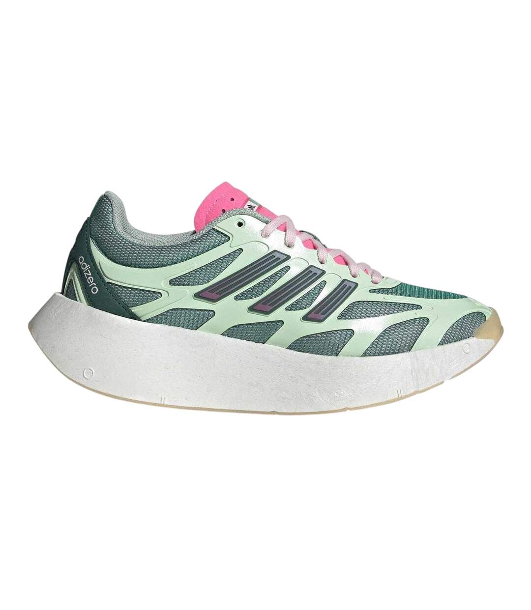 Childrens/kids Adizero Trainers Green Pink Adidas-1