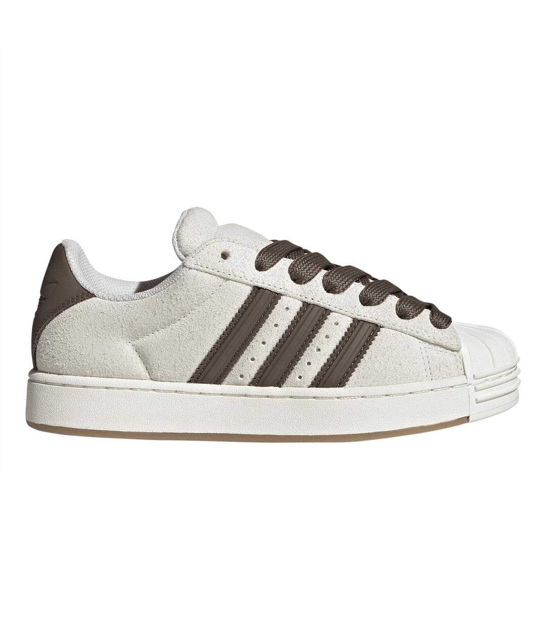 Womens/ladies Superstar Suede Trainers White Adidas-1