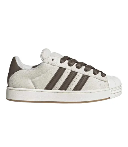 Womens/ladies Superstar Suede Trainers White Adidas