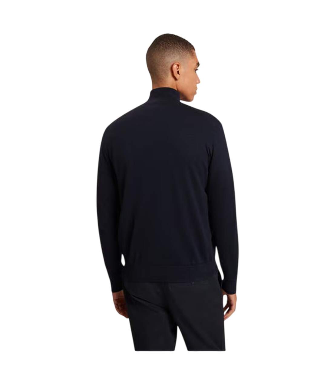 Mens Merino Wool Pullover Navy Ted Baker-4
