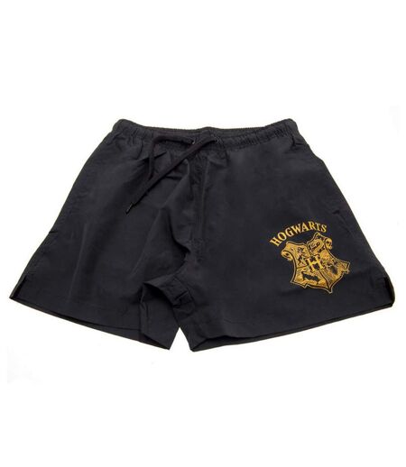 Harry Potter Mens Hogwarts Crest Swimming Shorts (Navy/Gold) - UTTA9203
