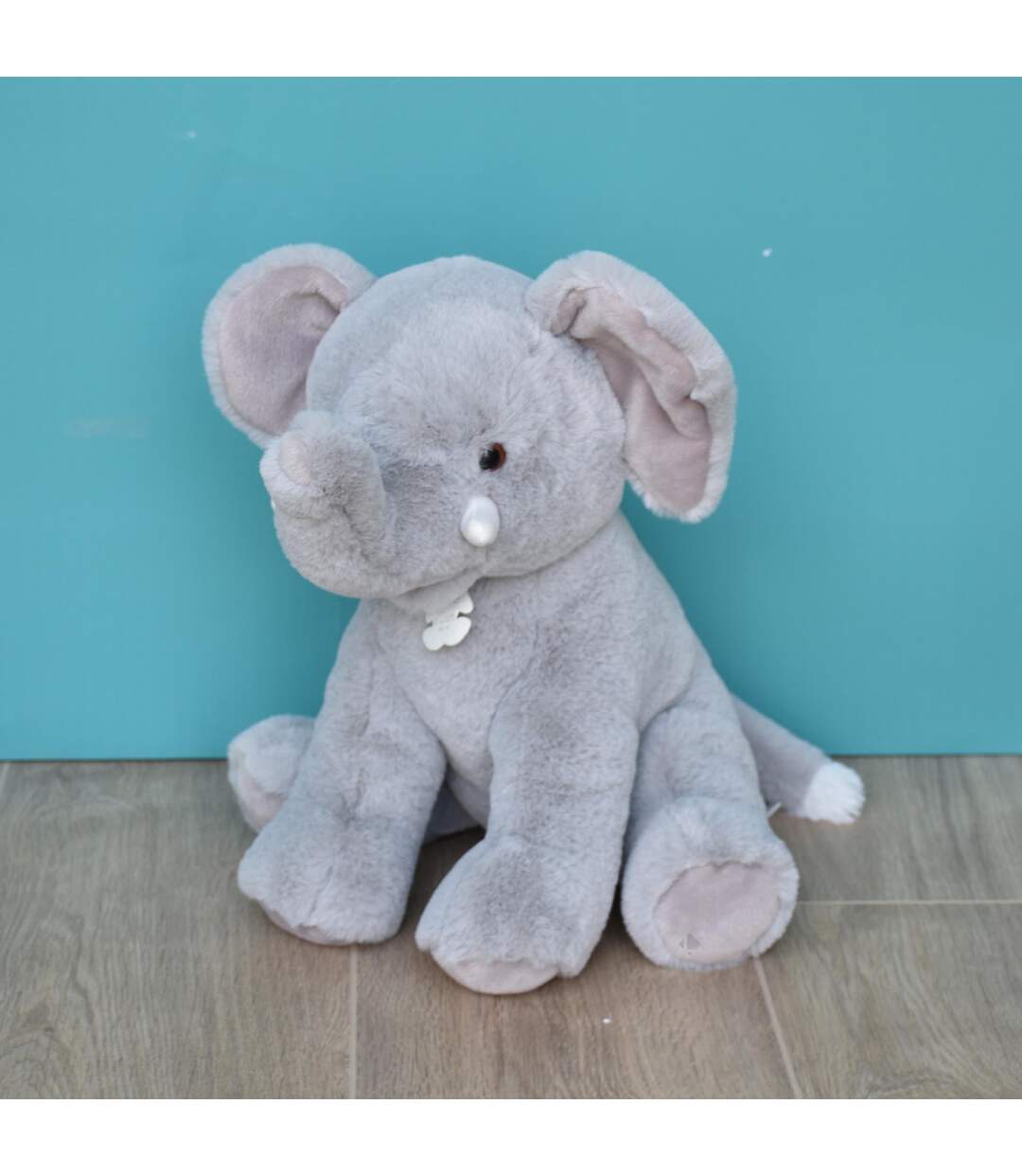 Peluche polyester collection DANS LA SAVANE gris Eléphant-4