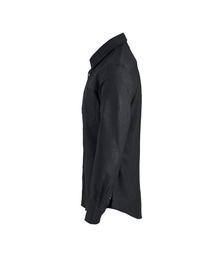 Clique Mens Oxford Formal Shirt (Black) - UTUB301