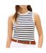 Débardeur blanche/marine femme tommy hilfiger slim cody-1