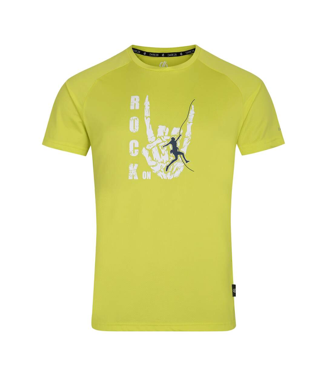 T-shirt tech rock on homme jaune néon Dare 2B